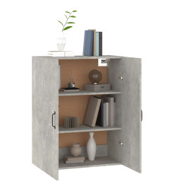 Armoire suspendue Gris béton 69,5x34x90 cm Bois d'ingénierie