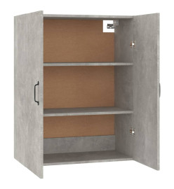 Armoire suspendue Gris béton 69,5x34x90 cm Bois d'ingénierie