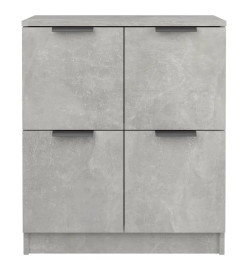 Buffet Gris béton 60x30x70 cm Bois d'ingénierie