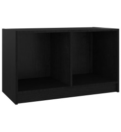 Meuble TV Noir 70x33x42 cm Bois de pin massif