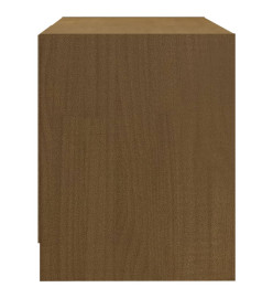 Meuble TV Marron miel 80x31x39 cm Bois de pin massif