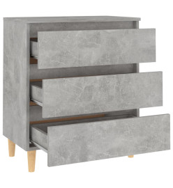 Buffet Gris béton 60x35x69 cm Aggloméré