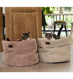 Designed by Lotte Lit nervuré pour chat Rose 50x35 cm