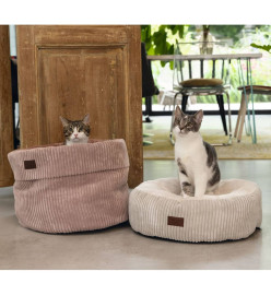 Designed by Lotte Lit nervuré pour chat Rose 50x35 cm