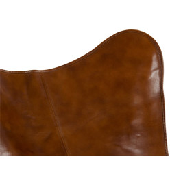 Lesli Living Chaise papillon Buffalo 75x75x87 cm Marron