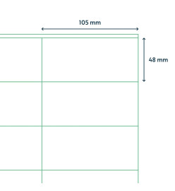 rillprint Étiquettes autocollantes 105x48 mm 1000 feuilles Blanc