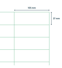 rillprint Étiquettes autocollantes 105x37 mm 1000 feuilles Blanc