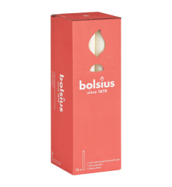 Bolsius Bougies de table Shine 16 pcs 27 cm Perle douce