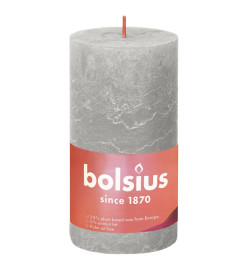 Bolsius Bougies pilier rustiques Shine 4 pcs 130x68 mm Gris sableux