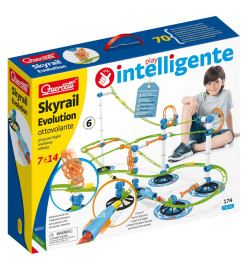 Quercetti Ensemble de circuit à billes Skyrail Evolution 174 pcs