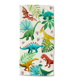 Good Morning Serviette de plage DINOS 75x150 cm Multicolore