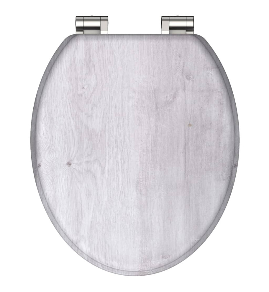 SCHÜTTE Siège de toilette avec fermeture en douceur LIGHT WOOD MDF