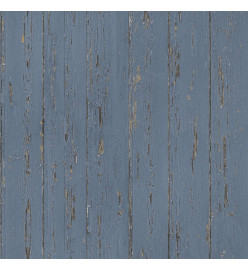 Homestyle Papier peint Old Wood Bleu