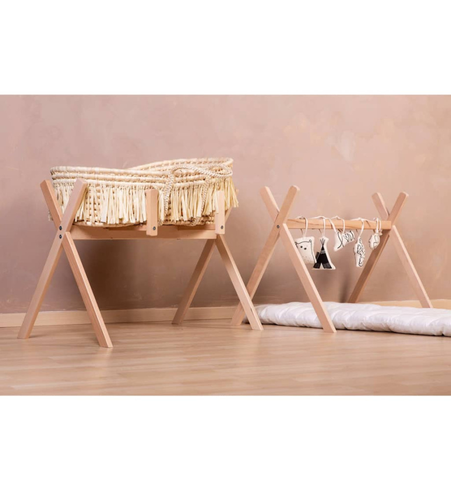 CHILDHOME Support pour panier Moïse tipi Play & Gym Naturel