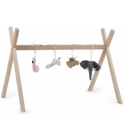 CHILDHOME Support pour panier Moïse tipi Play & Gym Naturel