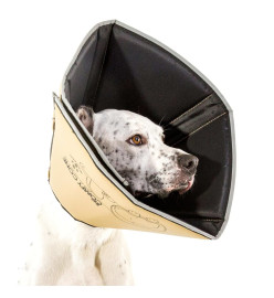 All Four Paws Collier animaux de compagnie Comfy Cone L 25 cm Brun