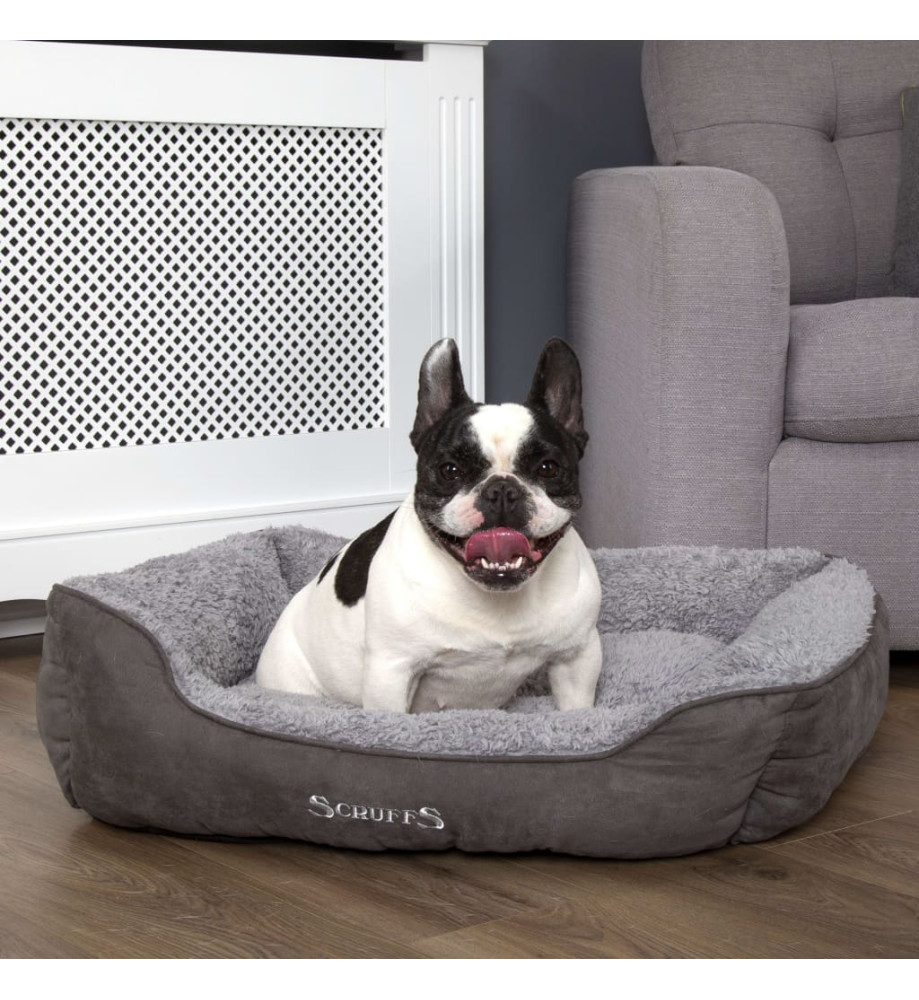 Scruffs Lit à boîte pour chien Cosy Gris M