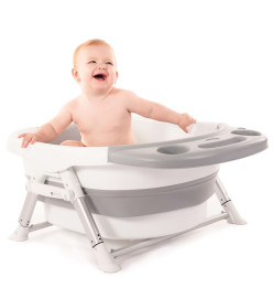 Bo Jungle Baignoire bébé B-Foldable Gris et blanc