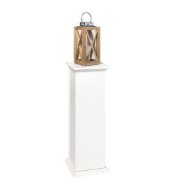 FMD Table d'appoint avec porte 88,5 cm Blanc