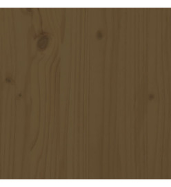 Cadre de lit Marron miel Bois de pin massif 90x200 cm