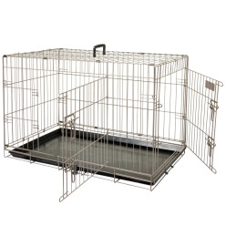 FLAMINGO Cage pour animaux Ebo Marron métallisé 92 x 56 x 64 cm 517580