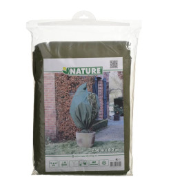 Nature Couverture en polaire d'hiver 70 g/m² Vert 2x2,5 m