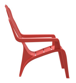 Chaises de jardin pour enfants lot de 2 rouge 37x34x44 cm PP