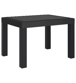 Table de jardin anthracite 59x47x40 cm PP