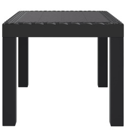 Table de jardin anthracite 59x47x40 cm PP