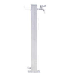 Colonne à eau de jardin 40 cm acier inoxydable carré