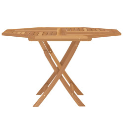 Table pliable de jardin 120x120x75 cm bois massif de teck