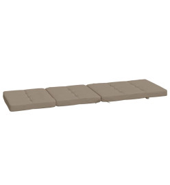 Coussins de chaise longue lot de 2 taupe tissu oxford