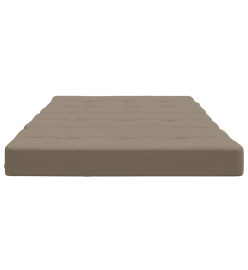 Coussins de chaise longue lot de 2 taupe tissu oxford