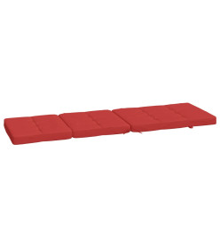 Coussins de chaise longue lot de 2 rouge tissu oxford