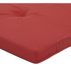 Coussins de chaise longue lot de 2 rouge tissu oxford