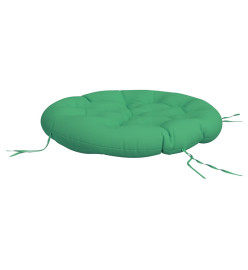 Coussin rond vert Ø 100 x11 cm tissu oxford