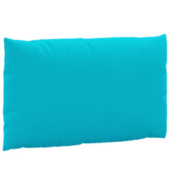 Coussins de palette 2 pcs turquoise tissu Oxford