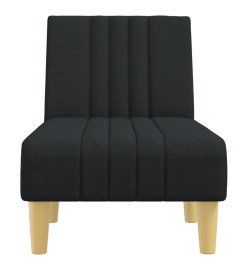 Chaise longue noir tissu