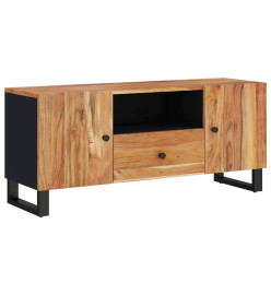 Meuble TV 105x33,5x46 cm bois d'acacia solide et d'ingénierie