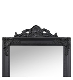 Miroir sur pied Noir 45x180 cm