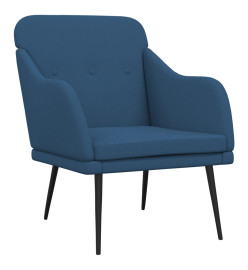 Fauteuil Bleu 63x76x80 cm Tissu