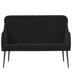 Banc Noir 110x76x80 cm Velours