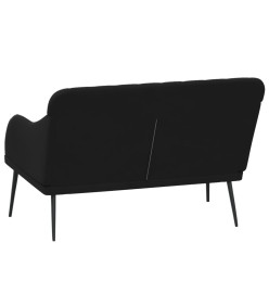 Banc Noir 110x76x80 cm Velours