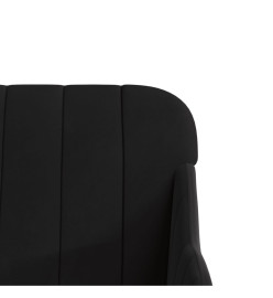 Banc Noir 110x76x80 cm Velours