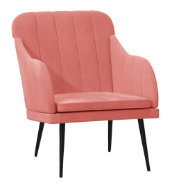 Fauteuil Rose 63x76x80 cm Velours