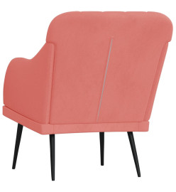 Fauteuil Rose 63x76x80 cm Velours