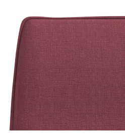 Banc Rouge bordeaux 100x75x76 cm Tissu