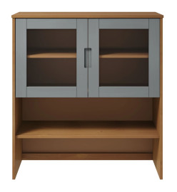 Dessus de buffet MOLDE Marron 90x35x100 cm Bois massif de pin