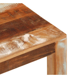 Table basse 55x55x35 cm Bois de récupération massif