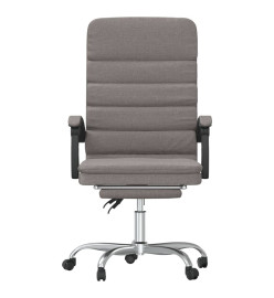 Fauteuil de massage inclinable de bureau Taupe Tissu